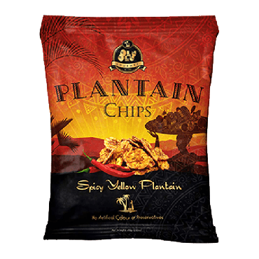 Olu Olu Yellow Plantain Chips With Chilli 60g (2.11oz) (Box of 24)