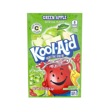 Kool Aid Sachet Green Apple (2 Quarts) (Box of 48)