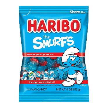 Haribo Smurfs 113g (4oz) (Box of 12)