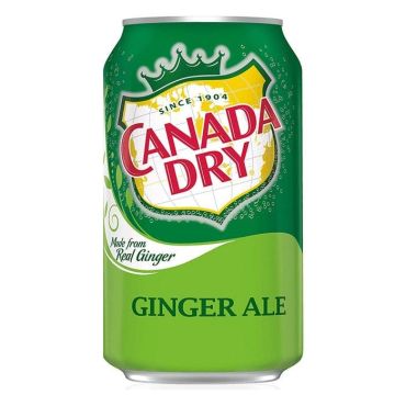 Canada Dry Ginger Ale 355ml (12 fl.oz) (Box of 12) BBE 26 MAR 2025