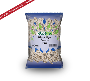 Puregro Black Eye Beans 500g PMP £1.19  (Box of 10)