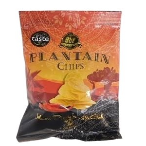 Olu Olu Yellow Plantain Chips With Chilli 60g (2.11oz) (Box of 24)