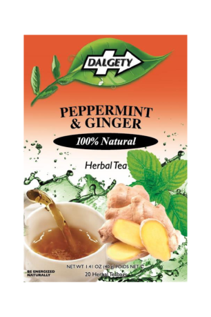 Dalgety Peppermint & Ginger Tea 40g (18 Tea Bags) (Box of 6)