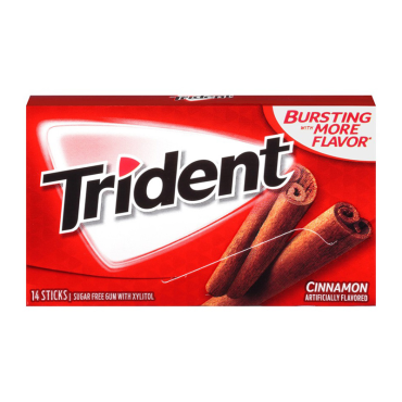 Trident Gum Cinnamon 14ct (Box of 12)