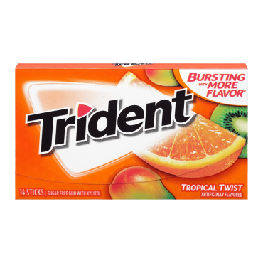 Trident Gum Tropical Twist 14ct (Box of 12)