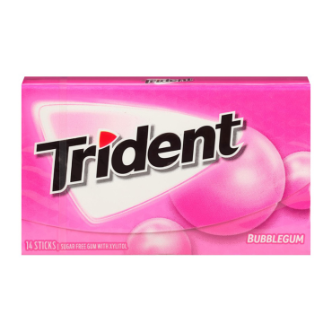 Trident Gum Bubble Gum 14ct (Box of 12)