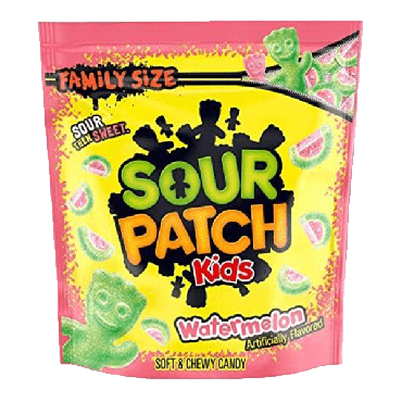 Sour Patch Kids Watermelon Soft & Chewy Candy 816g (1.8Lbs) (Box of 4) 