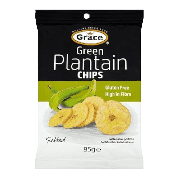 Grace Green Plantain Chips 85g (Box of 9)