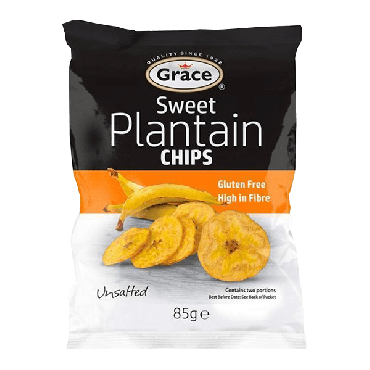 Grace Sweet Plantain Chips 85g (Box of 9)