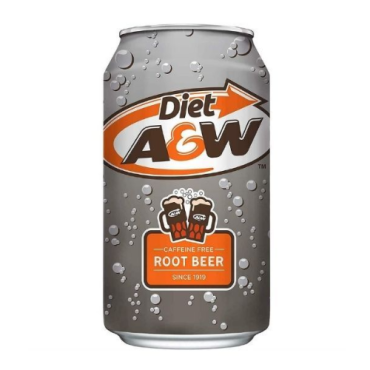 A&W Diet Root Beer 355ml (12 fl.oz) (Box of 12) BBE 28 OCT 2024