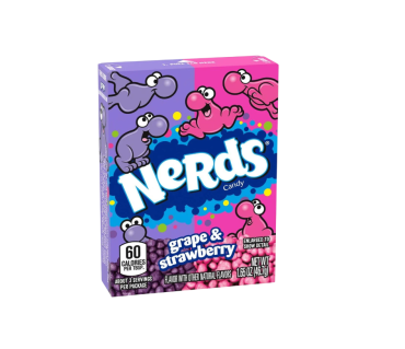 Wonka Nerds Grape & Strawberry 46.7g (1.65oz) (Box of 36)