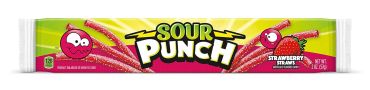 Sour Punch Strawberry 57g (2oz) (Box of 24)