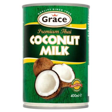 Grace Coconut Milk  Thai Premium Can 400 ml (14 fl.oz) (Case of 12)