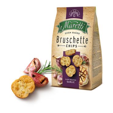 Maretti Bruschette Roasted Garlic PMP 99p 70g (Box of 7)