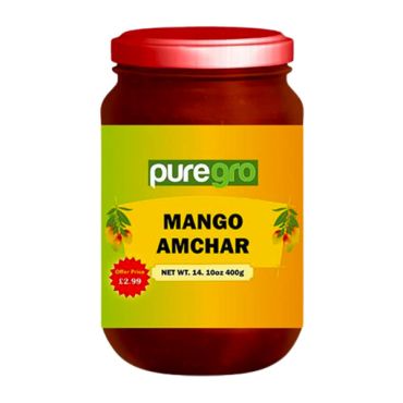 Puregro Mango Amchar PM £2.99 400g (Box of 12)