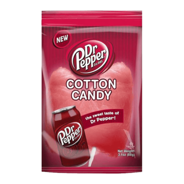 Dr Pepper Cotton Candy 88g (3.1oz) (Box of 12) BBE 05 Jan 2025