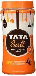 Tata Salt Iodized Sea Salt Canister 650g (Box of 16)