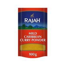 Rajah Mild Caribbean Curry Powder 100g (Box of 10)