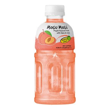 Mogu Mogu Nata De Coco Peach Flavour Drink 320ml (Box of 24) BBE 30 NOV 2024