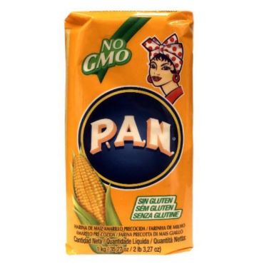 Harina Pan Yellow Maize Meal 1kg (2lbs) (Box of 10)