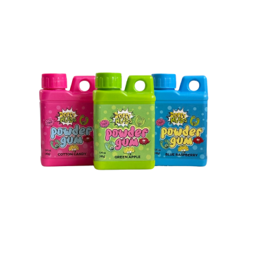 Dopey Heads Powder Bubble Gum (Blue Raspberry, Cotton Candy, Sour Apple) 40g (1.41oz) PM 99p (Box of 18)