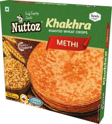 Nuttoz Methi Khakhra 180g (Case of 24)