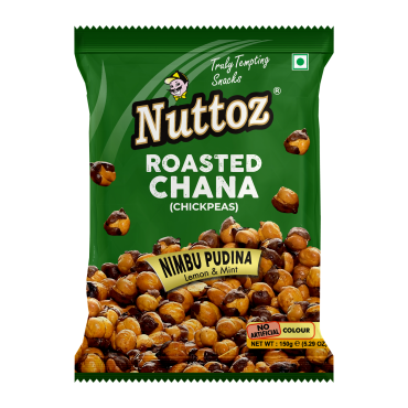 Nuttoz Nimbu Pudina Roasted Chana 150g (5.29oz)  (Box of 8)