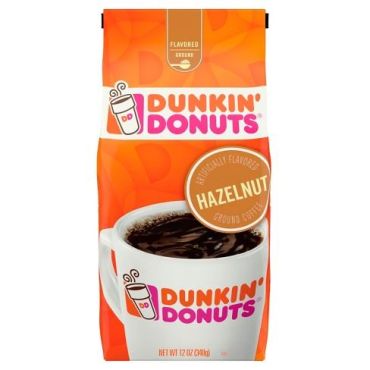 Dunkin Donuts Hazelnut Ground Coffee 340g (12oz) (Box of 6)