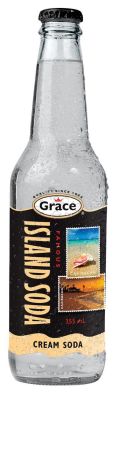 Grace Island Soda Cream Soda 330ml (Box of 12) BBE 31 OCT 2024