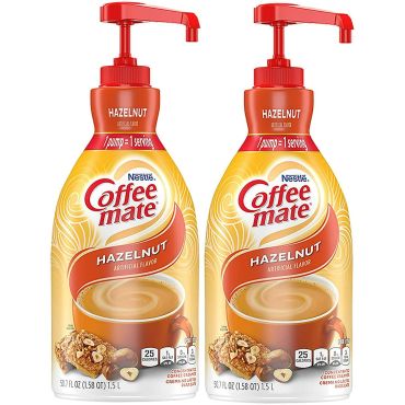Coffee Mate Creamer Hazelnut 1.5L (Pack of 2) BBE 29 SEP 2024