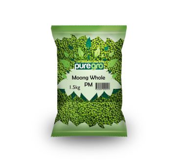 Puregro Moong Whole 1.5kg PM £3.49 (Box of 6)