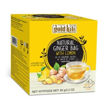 Gold Kili Natural Ginger Bag with Lemon 60g (Box of 24)