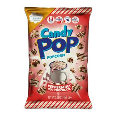 Candy Pop Popcorn Peppermint Hot Chocolate 149g (5.25oz) (Box of 12) 19 SEP 2024