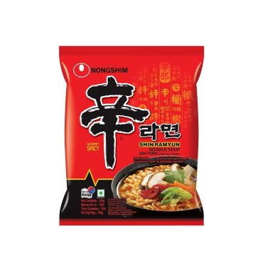 NONGSHIM Shin Ramyun Noodles 120g - Multipack 6PK (Pack of 8)