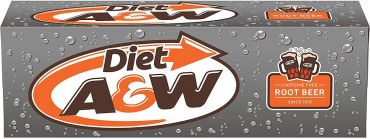 A&W Diet Root Beer 355ml (12 fl.oz) (Box of 12) BBE 28 OCT 2024