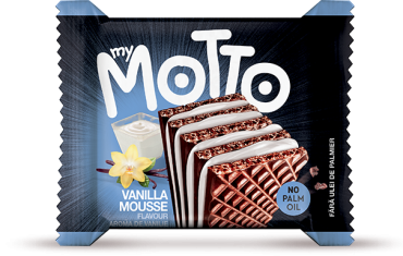 My Motto Vanilla Mousse Wafers 90g Multipack of 3 (Pack of 10)