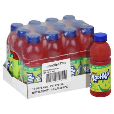 Kool Aid Cherry Limeade Ready to Drink 473ml (16 fl.oz) (Box of 6) BBE 22 NOV 2024