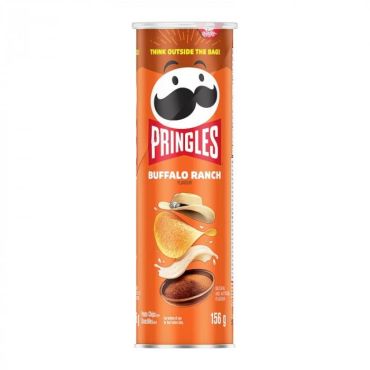 Pringles Buffalo Ranch 156g (5.5oz) (Box of 14) - Canadian BBE 25 DEC 2024