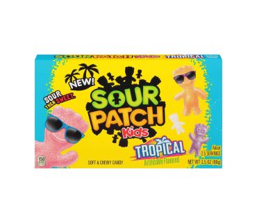 Sour Patch Kids Tropical Theater Box 99.2g (3.5oz) (Box of 12) BBE 29 MAR 2025