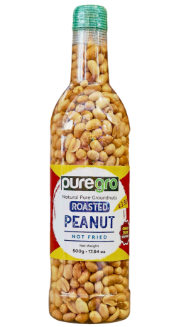 Puregro Roasted Peanuts 500g PM £3.99 (Box of 12)