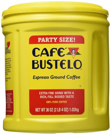 Cafe Bustelo Espresso Ground Coffee Tub 1.02kg (36oz) (Box of 6) Tub Pack