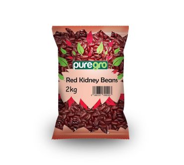 Puregro Red Kidney Beans 2kg £5.49 PMP  (Box of 6)