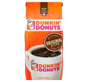 Dunkin Donuts Original Ground Coffee 340g (12oz) (Box of 6)