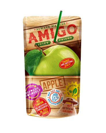 Amigo Apple Drink Pouches 200ml (Box of 24)