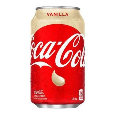 Coca Cola Vanilla 355ml (12 fl.oz) (2 x 12 Case) (Box of 24)