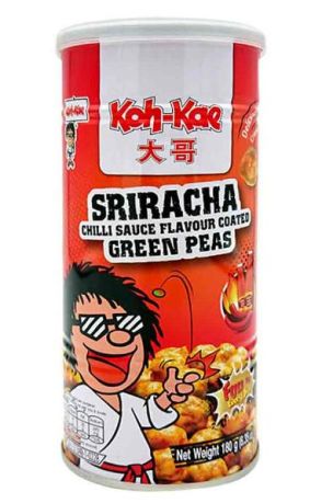 Koh-Kae Sriracha Green Peas 180g (Pack of 12) BBE 26 MAR 2025