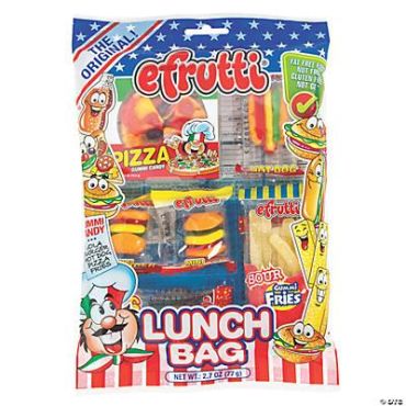 Efrutti Gummi Lunch Shelf Tray 77g (2.7oz) (Box of 12) BBE 3 FEB 2025