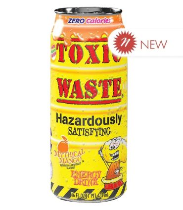 Toxic Waste Mango Energy Drink 453ml (16oz) (Box of 24)