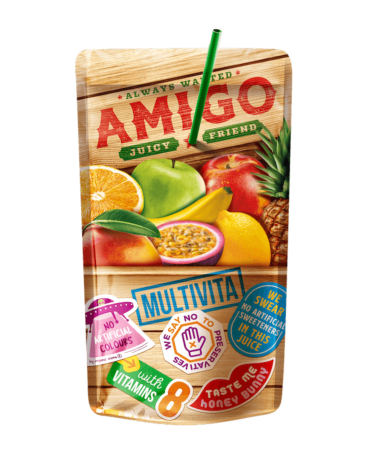 Amigo Multivita Drink Pouches 200ml (Box of 24)