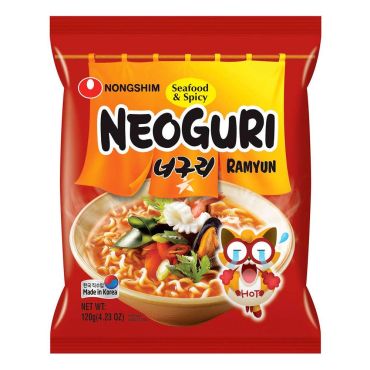 NONGSHIM Neogury Seafood Spicy Ramyun Noodles 120g (Pack of 20) BBE 6 DEC 2024